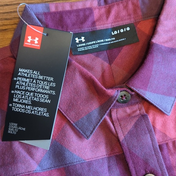 Under Armour Tradesman Flannel Large New - Picture 4 of 9